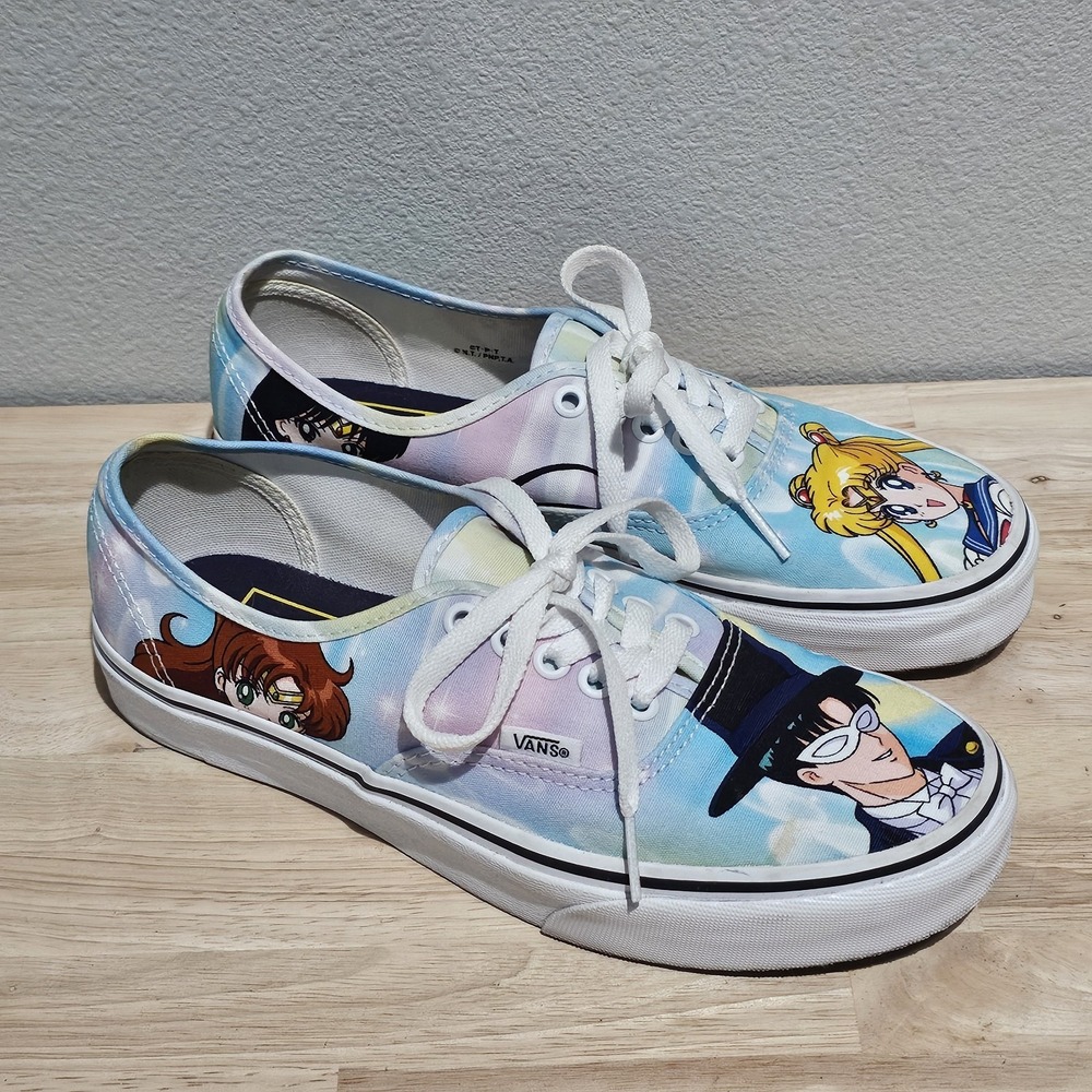 Vans X Sailor Moon SK8-HI Stacked Shoes Sneaker White Cute Cool Women  9 M7.5